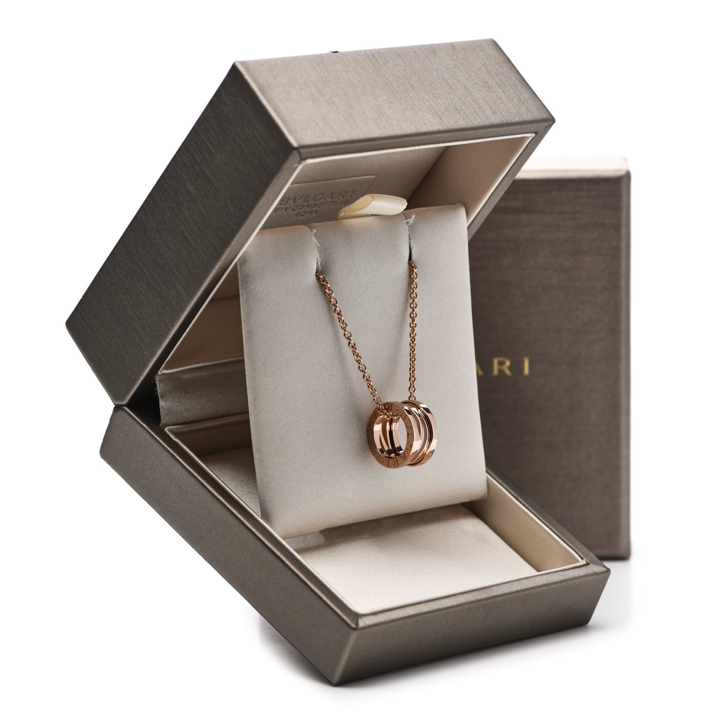 18K Rose Gold B.Zero1 Open Legends Pendant Necklace