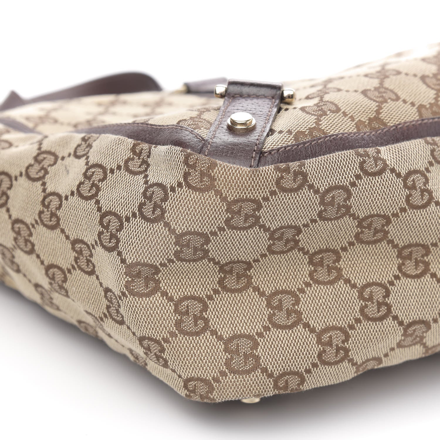 Gucci Monogram Small Abbey Tote Dark Brown 8 of 12