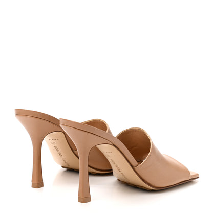 Bottega Veneta Lambskin Stretch Mule Sandals 37 Porridge 4 of 8