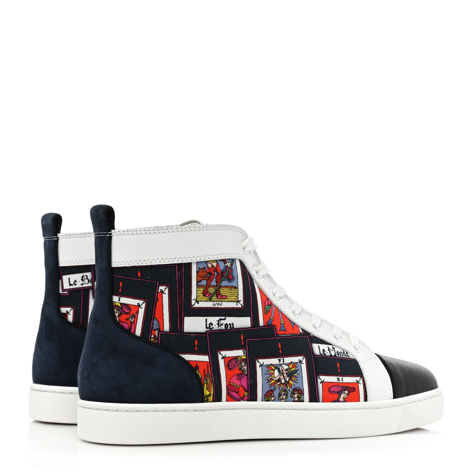 Christian Louboutin Suede Calfskin Mens Louis Orlato Flat Sneakers 42 Multicolor 4 of 10