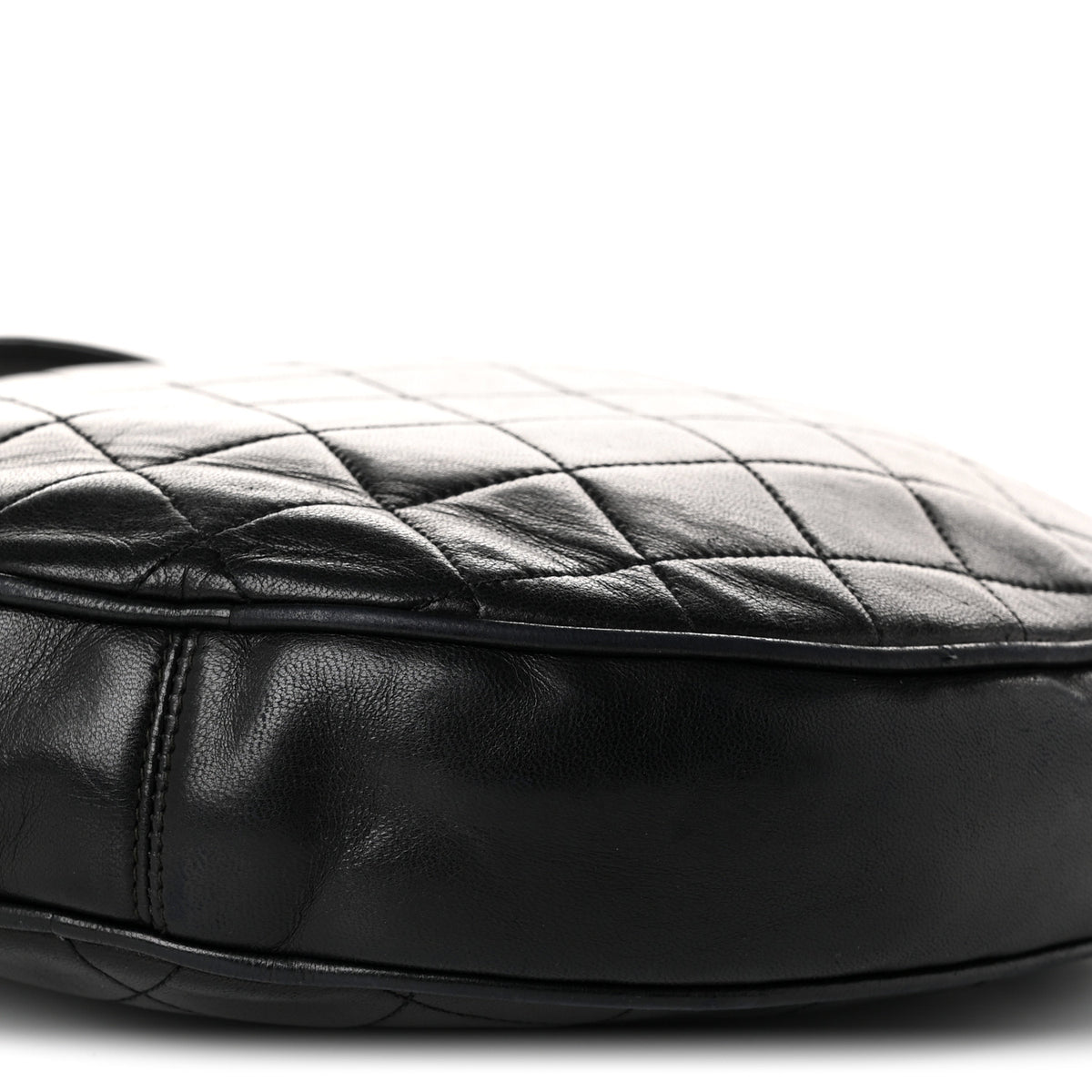 Chanel Lambskin Quilted Round Tassel Crossbody Bag Black 10 of 11