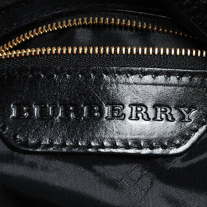 Burberry Soft Lambskin Bridle Calfskin Medium Gosford Hobo Black 7 of 9