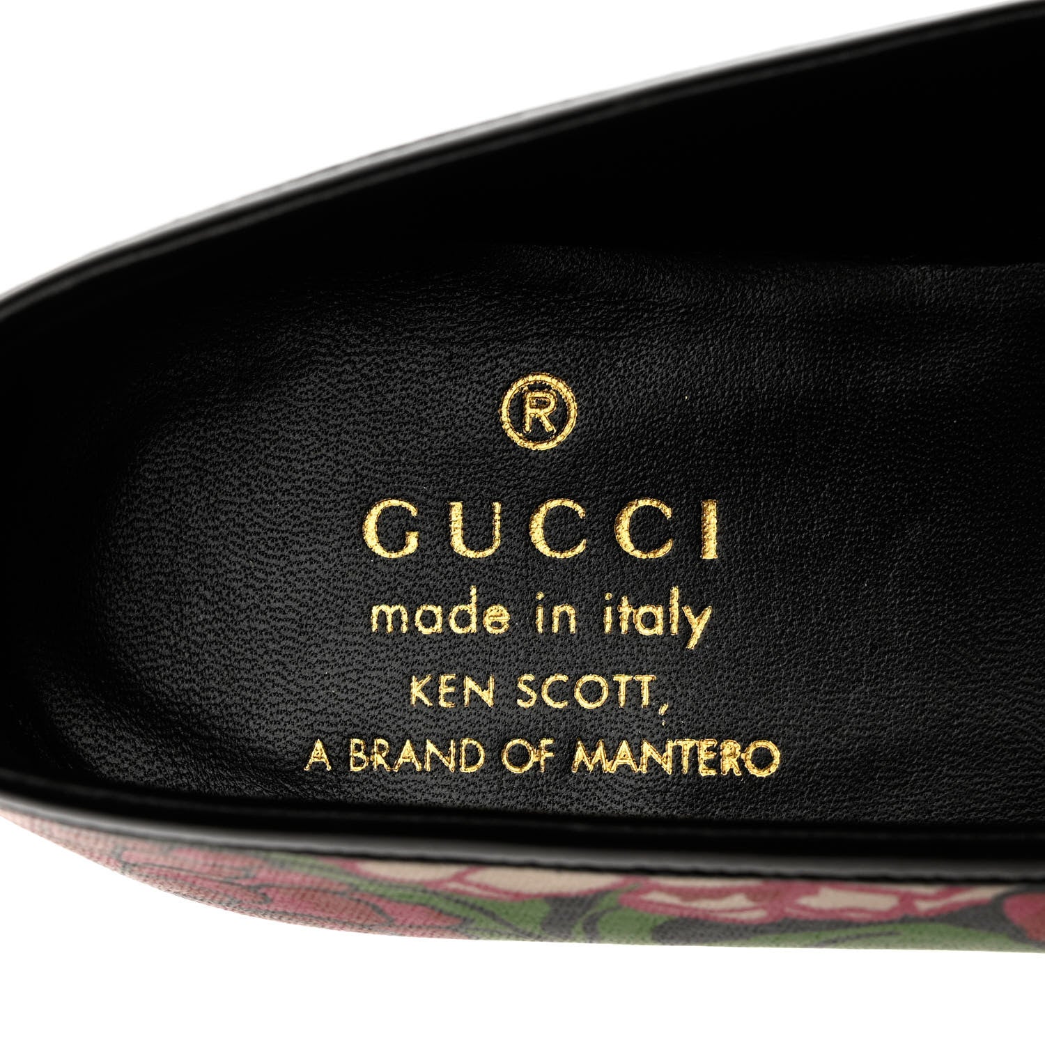 Gucci X KEN SCOTT Canvas Infinity Pomponica Womens Jordaan Loafers 36 Pink Green Black 7 of 9