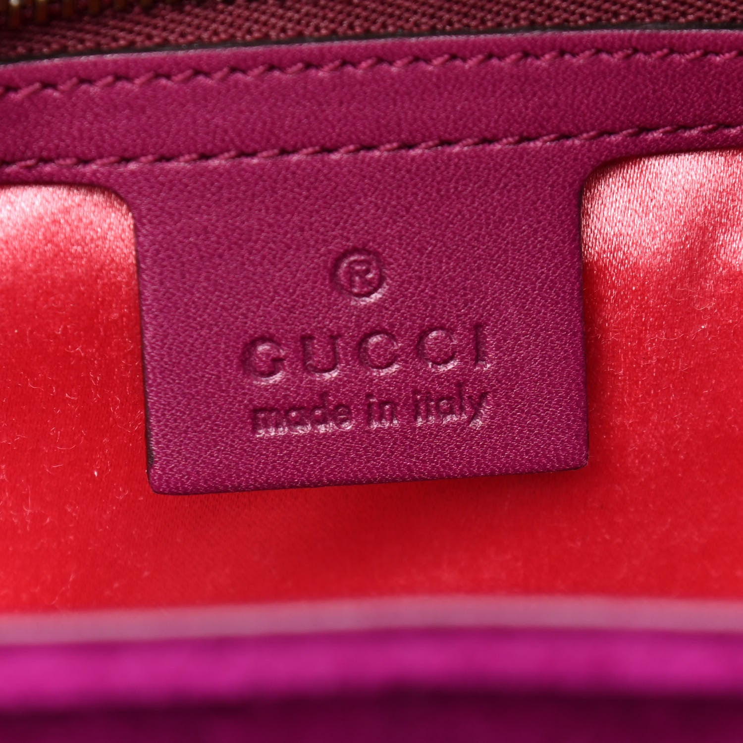 Gucci Velvet Matelasse Small GG Marmont Shoulder Bag Fuchsia Violet Cyclamen 6 of 10