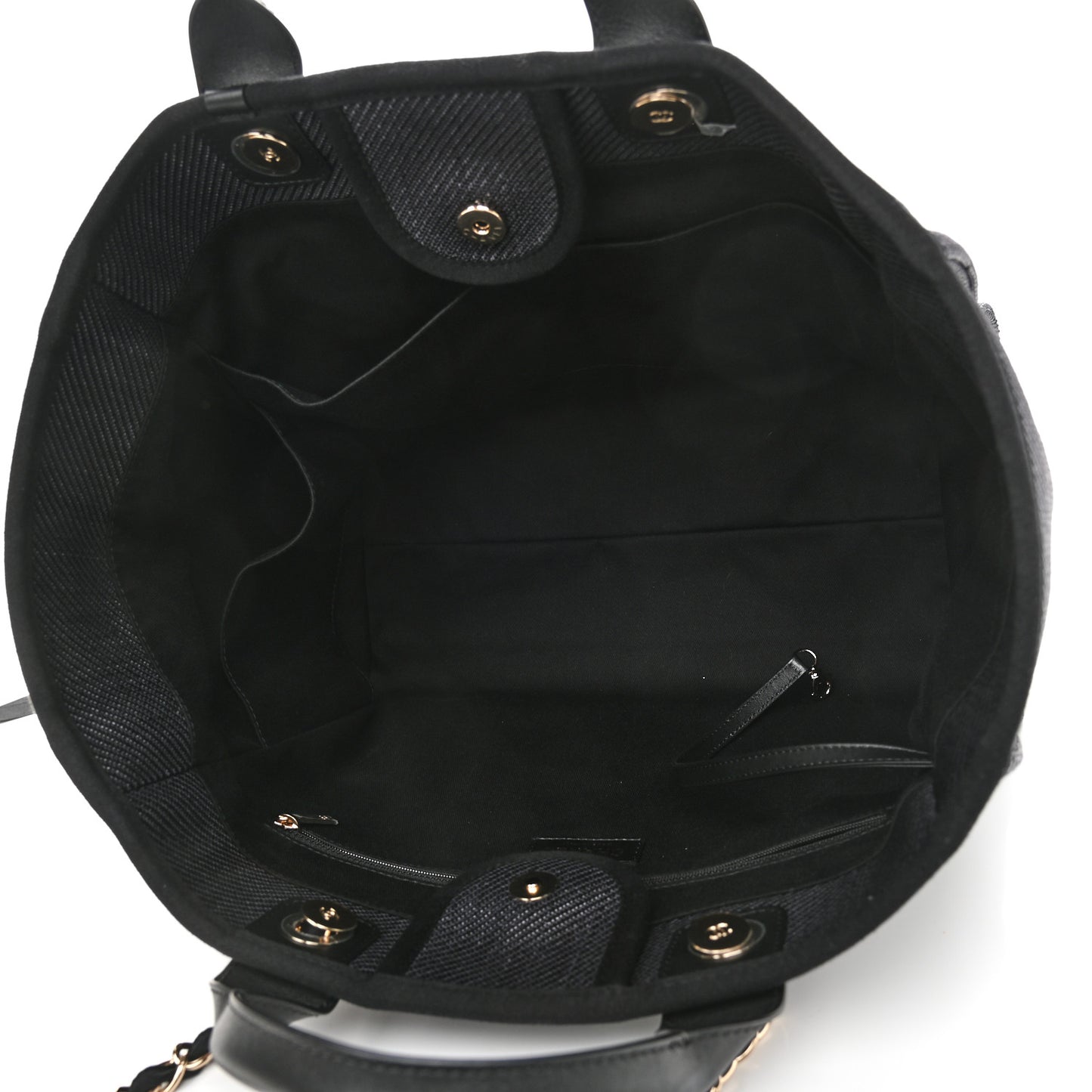 Mixed Fibers Medium Deauville Tote Black