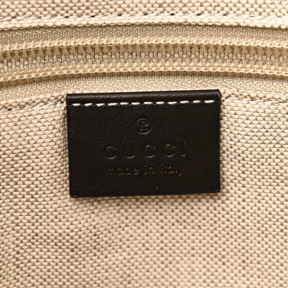 Gucci GG Supreme Monogram Medium Zippered Tote Dark Brown 6 of 10