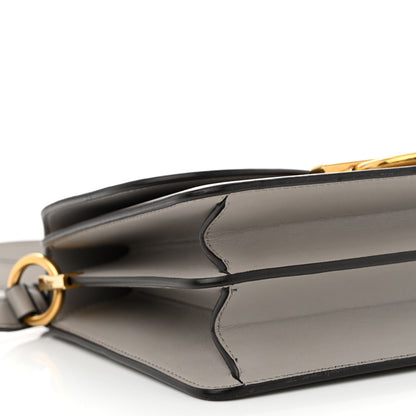 Salvatore Ferragamo Calfskin Joanne Crossbody Pale Grey 9 of 11