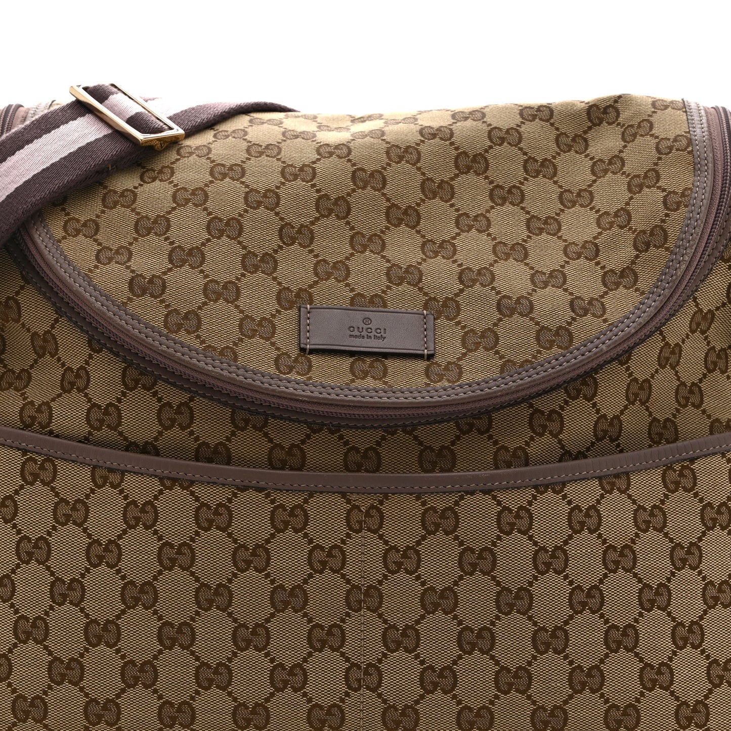 Monogram Web Diaper Bag Pink