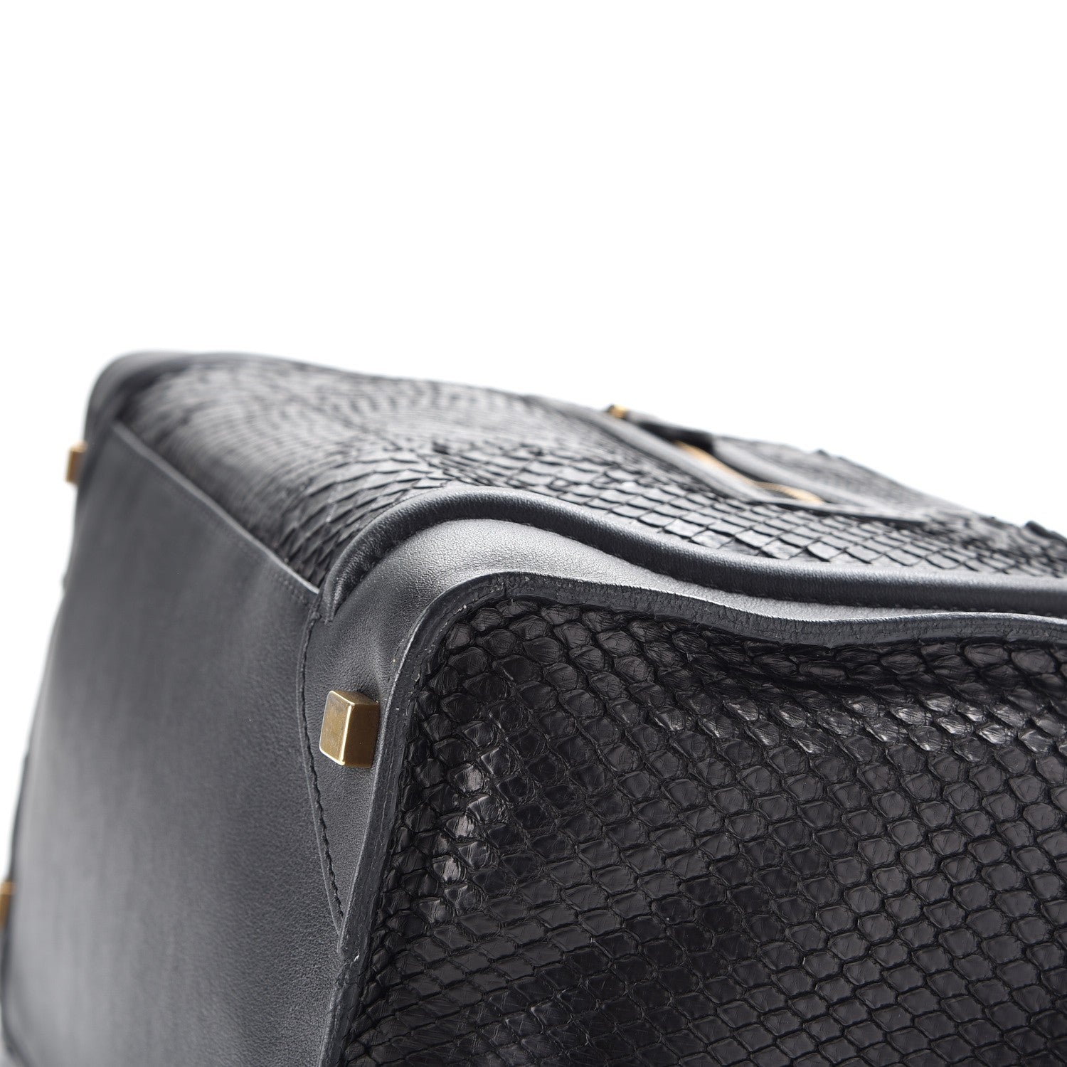 Celine Python Mini Luggage Black 12 of 13