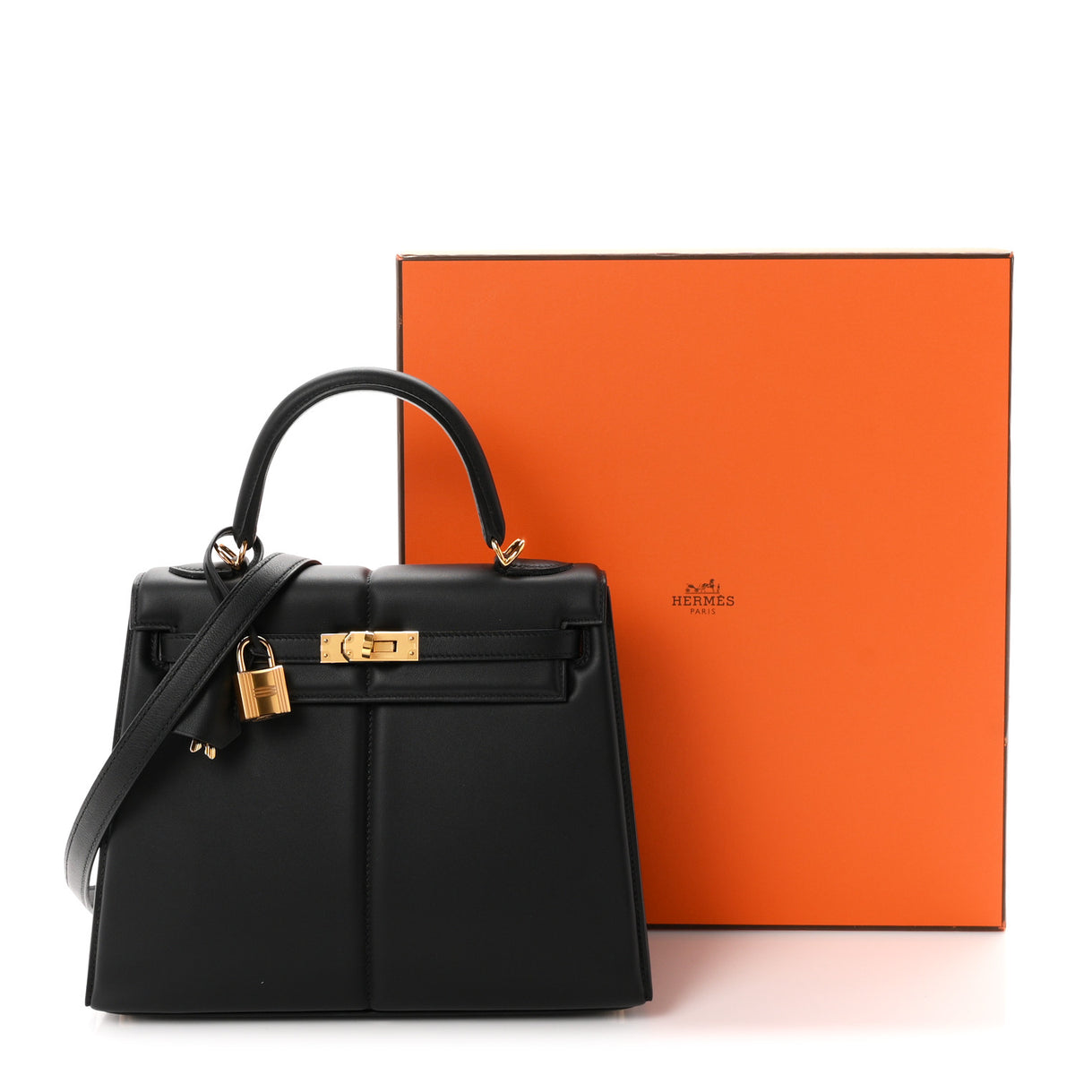 Hermes Swift Kelly Padded Sellier 25 Black 12 of 12