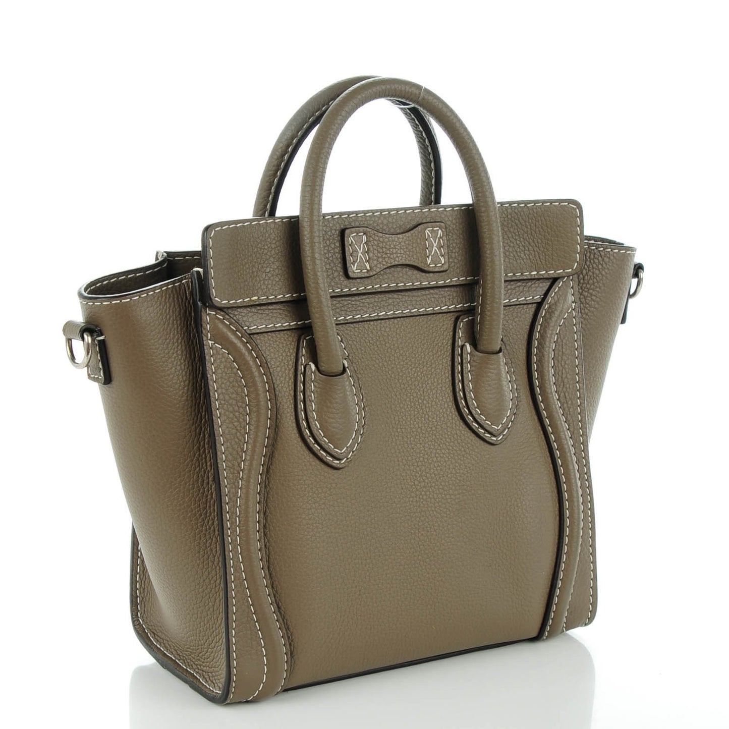 Drummed Calfskin Nano Luggage Souris