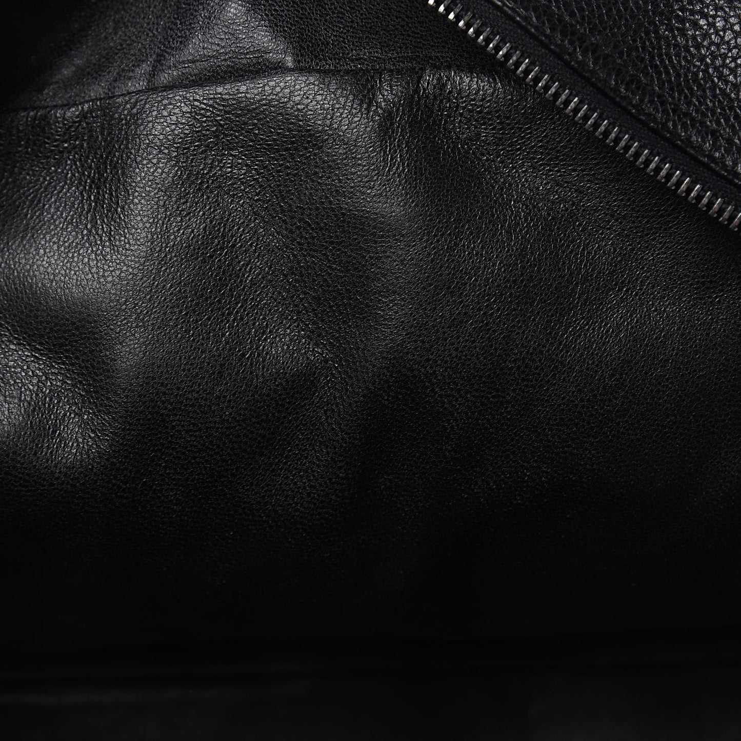Caviar Patent Quilted Large Bowler Black