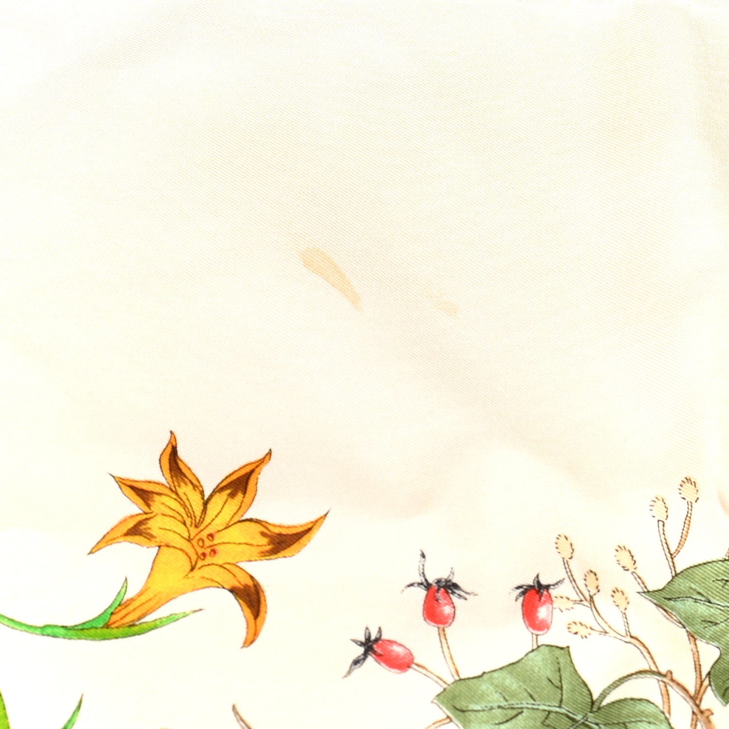 Gucci Silk Twill Flora Square Scarf White 5 of 8