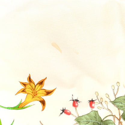 Gucci Silk Twill Flora Square Scarf White 5 of 8
