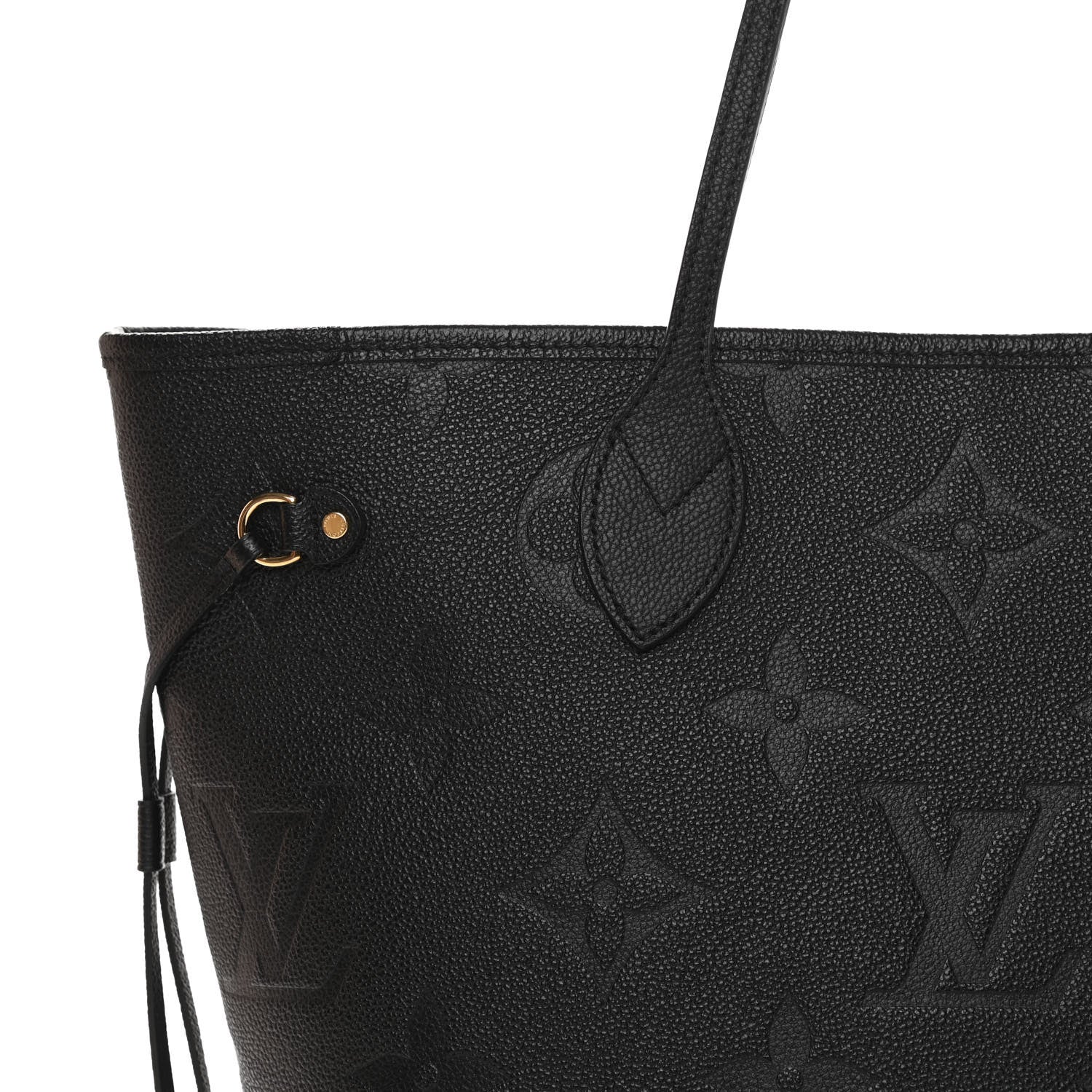 Louis Vuitton Empreinte Monogram Giant Neverfull MM Black 7 of 11