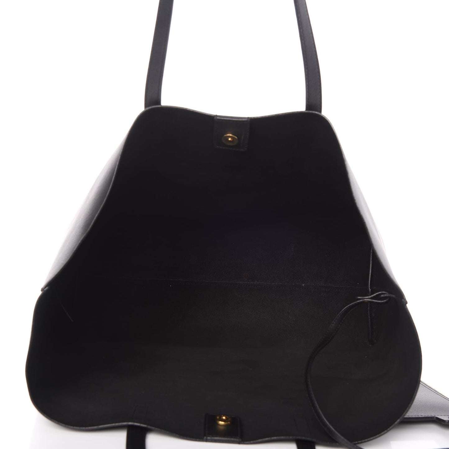 Calfskin Large Shopping Tote Black