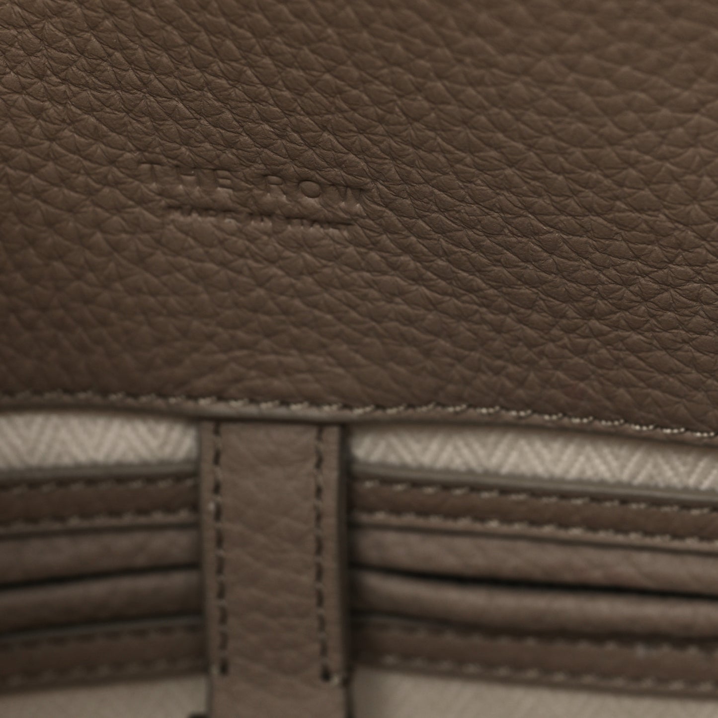 Matte Grained Calfskin Soft Margaux 15 Dark Taupe