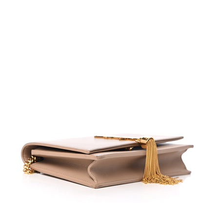 Saint Laurent Smooth Calfskin Classic Monogram Kate Tassel Chain Wallet Nude Powder 3 of 10