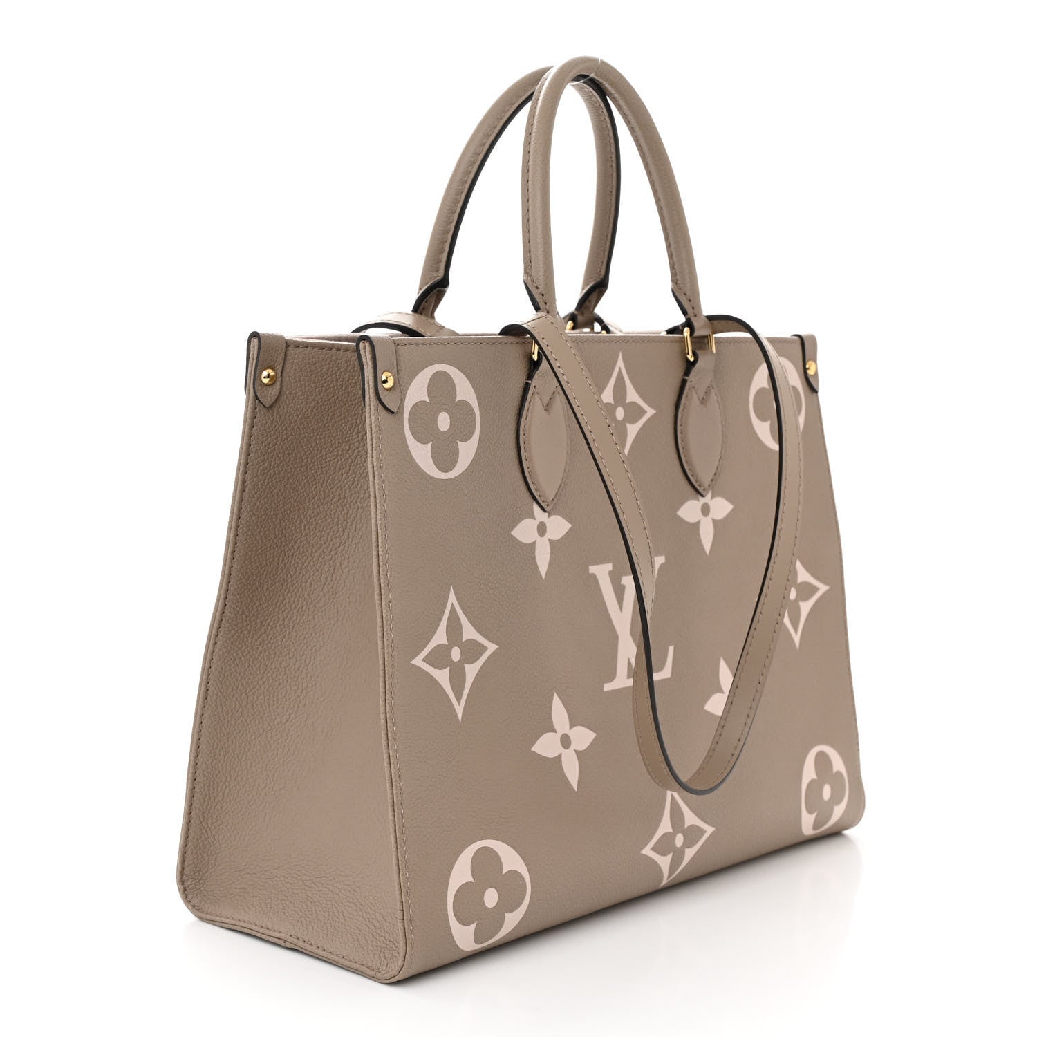 Louis Vuitton Empreinte Monogram Giant Onthego MM Tourterelle Creme 2 of 8