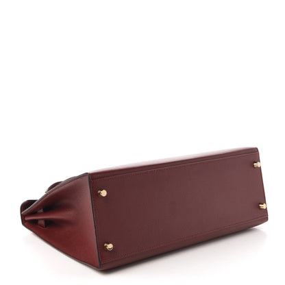 Hermes Epsom Kelly Sellier 32 Rouge H 4 of 11