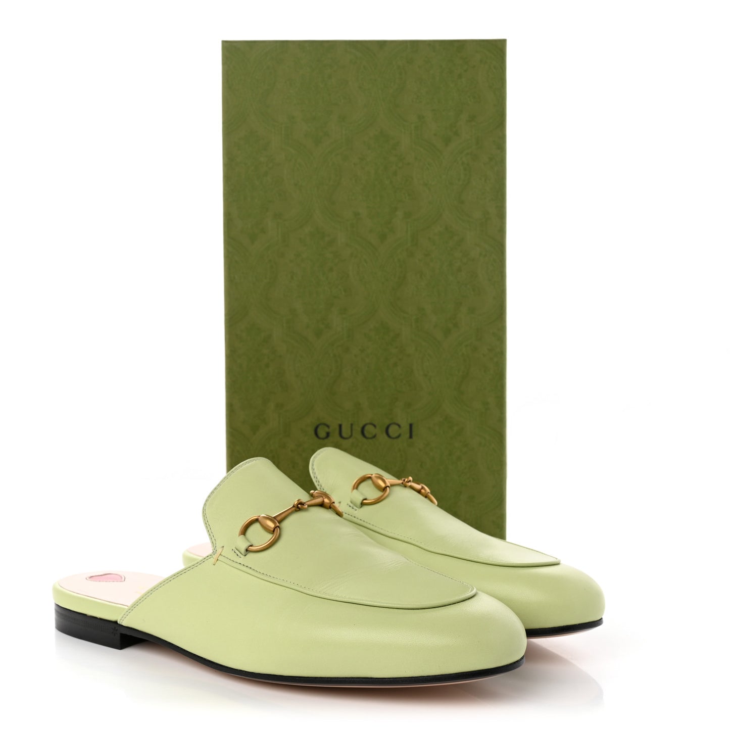 Malaga Kid Womens Princetown Slippers 40 Pistachio Green