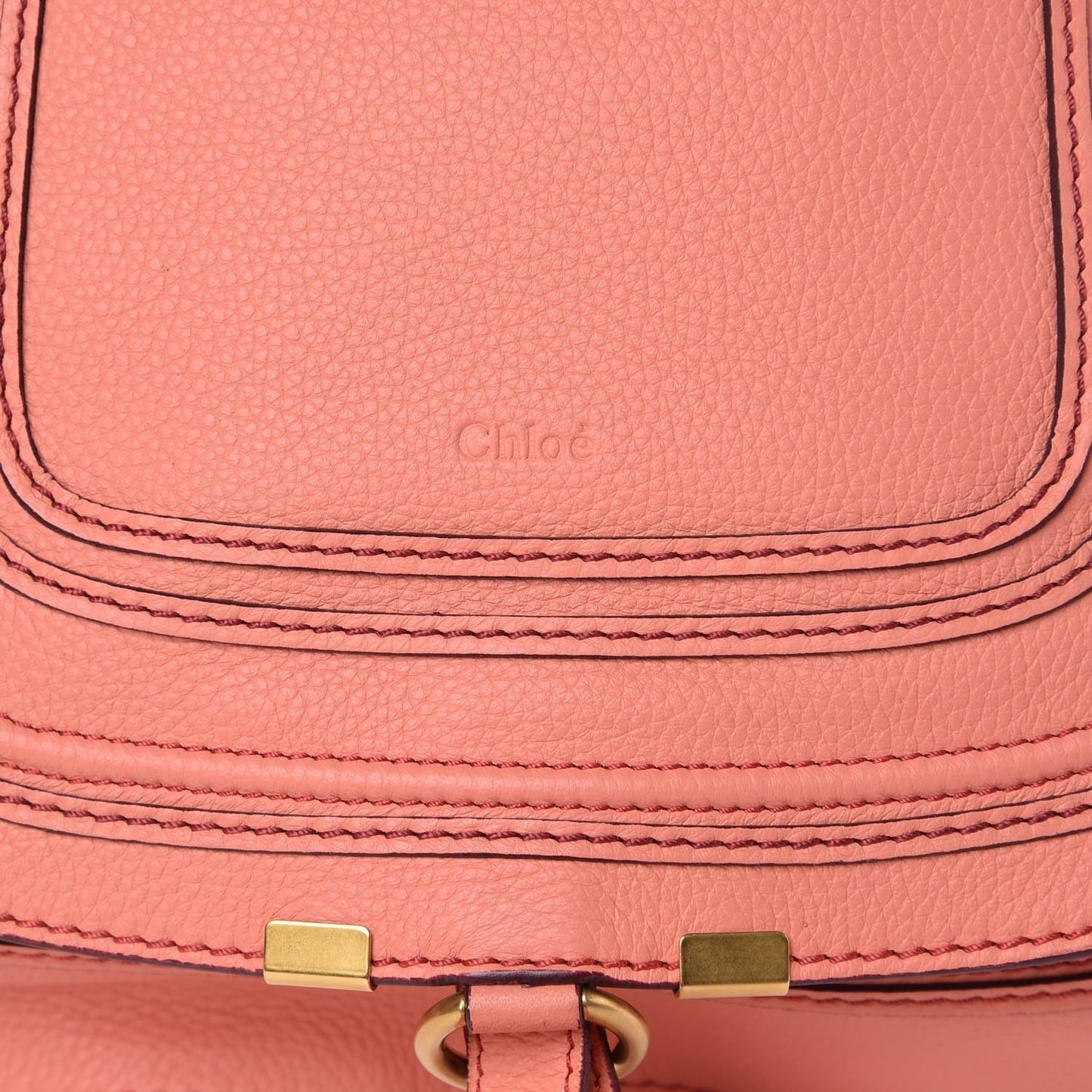 Calfskin Medium Marcie Satchel Coral