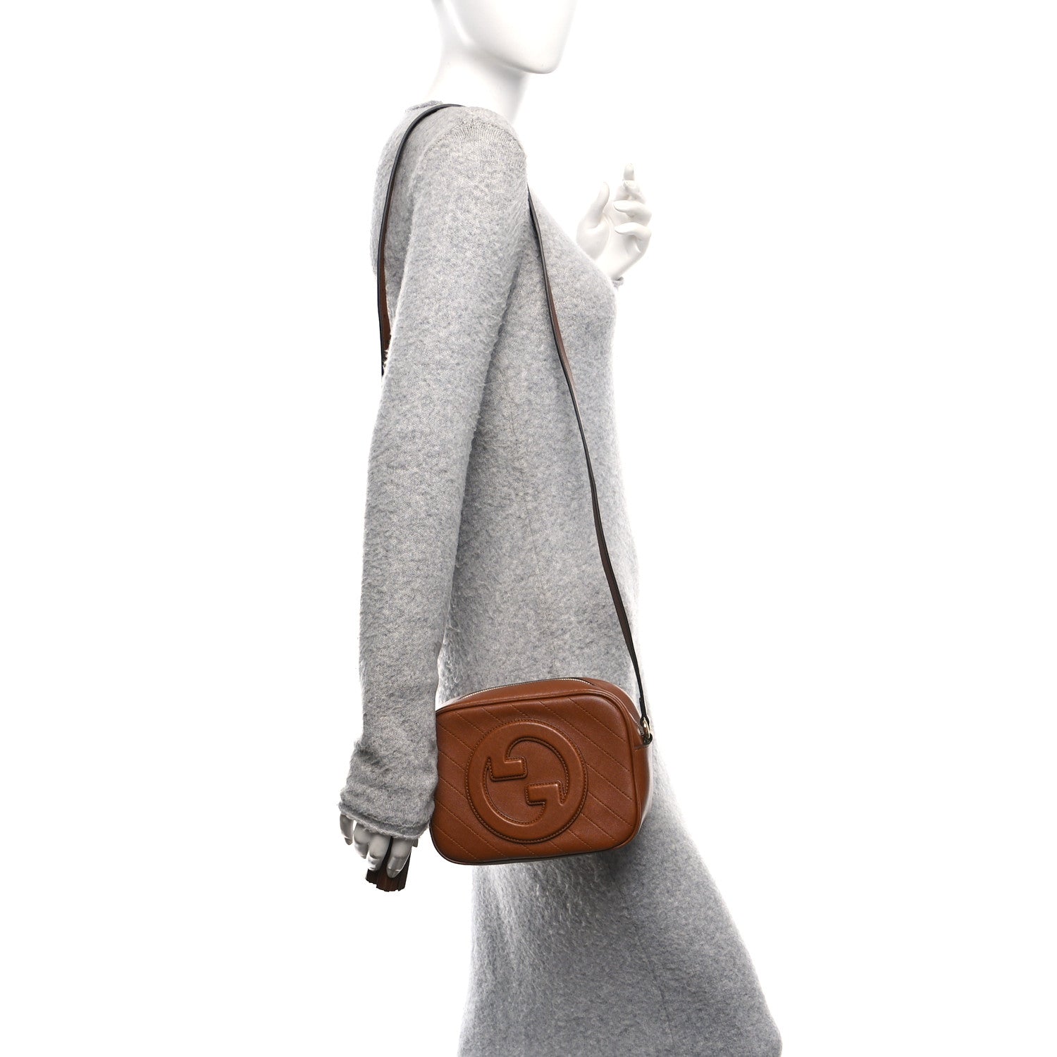 Gucci Sakai Be Green Calfskin Diagonal Stitched Small Blondie Shoulder Bag Cuir 2 of 10