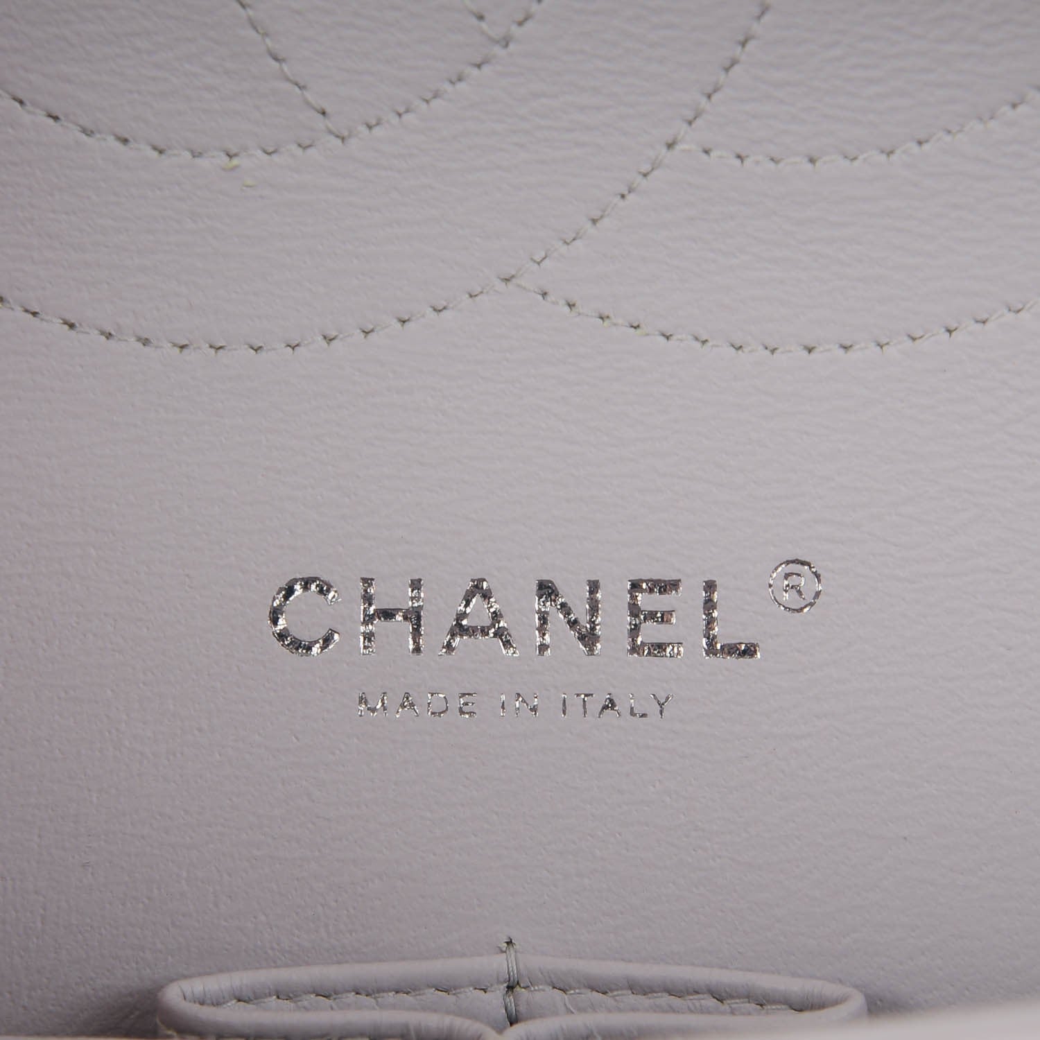 Chanel Patent Quilted Jumbo Double Flap Light Grey 6 of 8