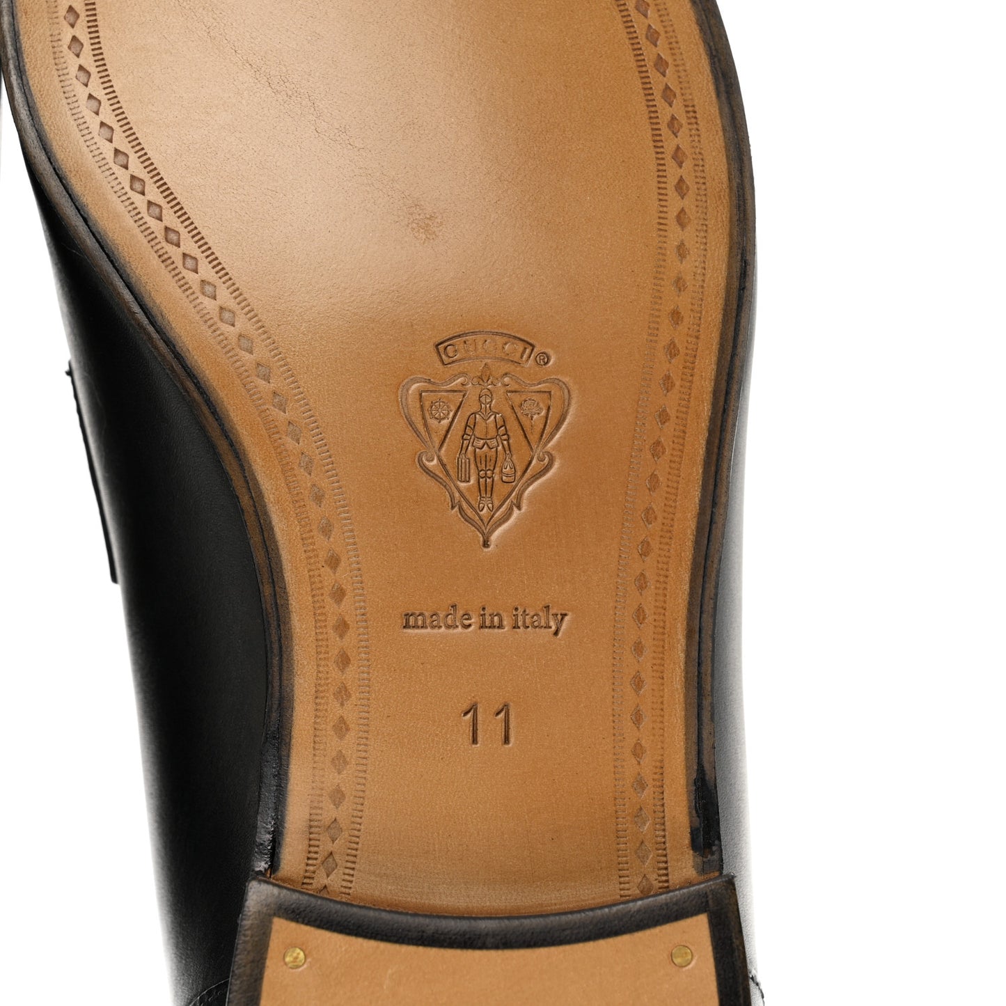 Calfskin Horsebit Mens Jordaan Tassel Loafers 11 Black