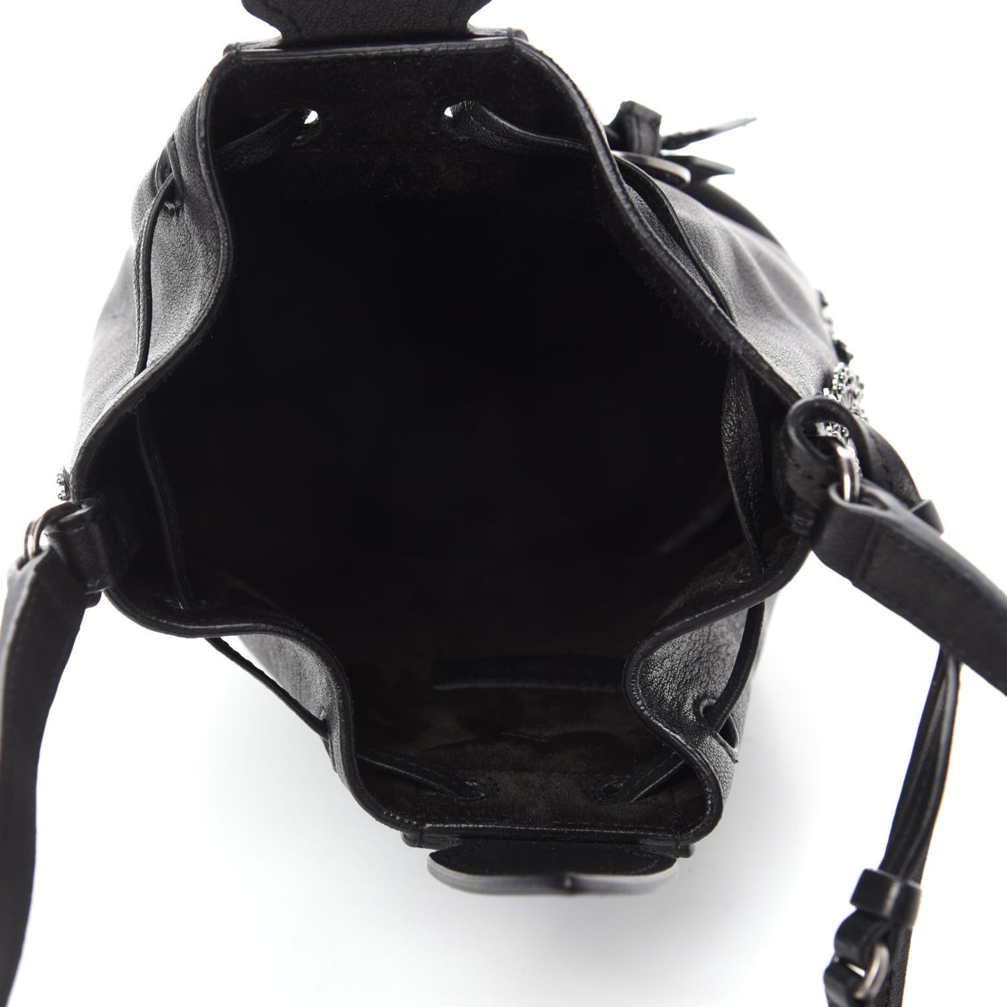 Calfskin Small Anja Bucket Black