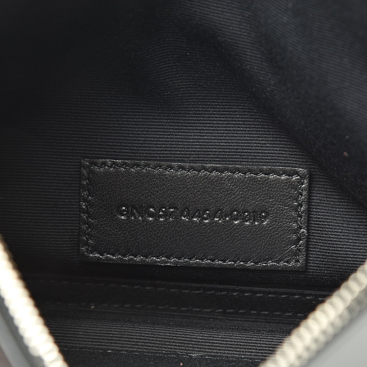 Saint Laurent Smooth Calfskin Monogram Zip Bill Pouch Black 7 of 8
