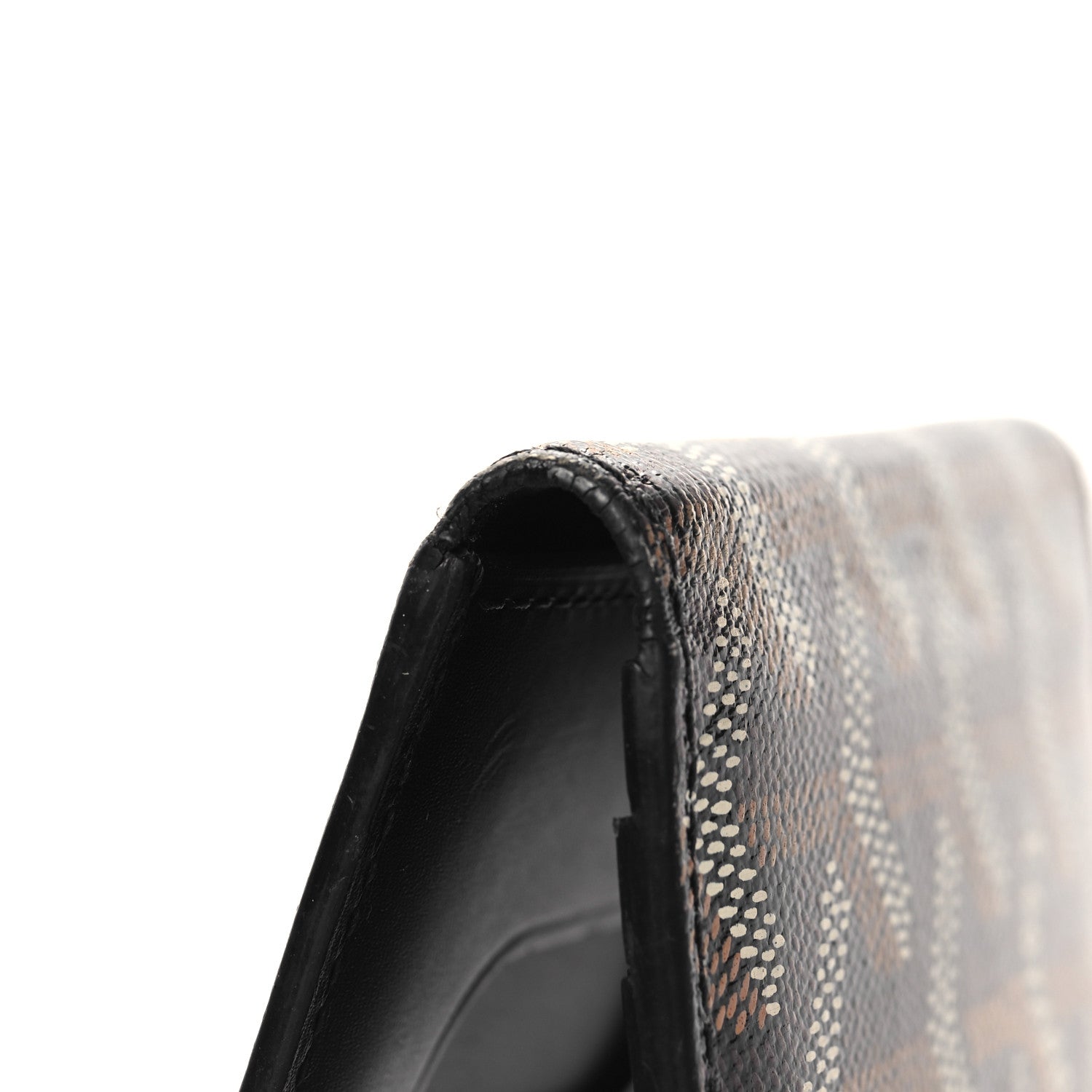 Goyard Goyardine Saint Marc Folding Card Case Black 7 of 8