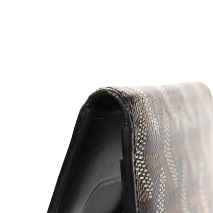 Goyard Goyardine Saint Marc Folding Card Case Black 7 of 8