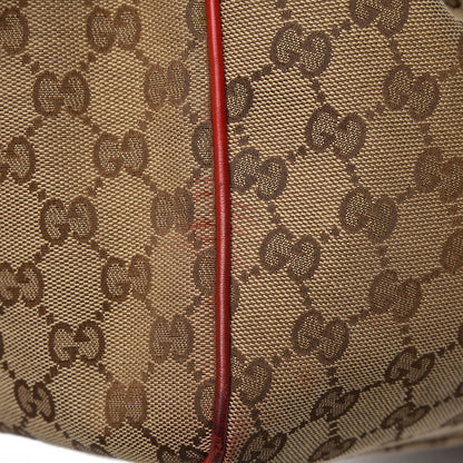 Gucci Monogram Medium Sukey Tote Red 13 of 15