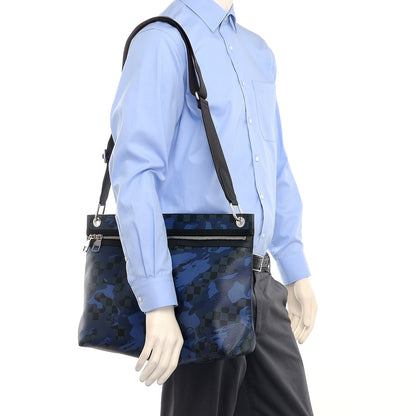 Louis Vuitton Damier Cobalt Camouflage Hunter Messenger Blue 2 of 8