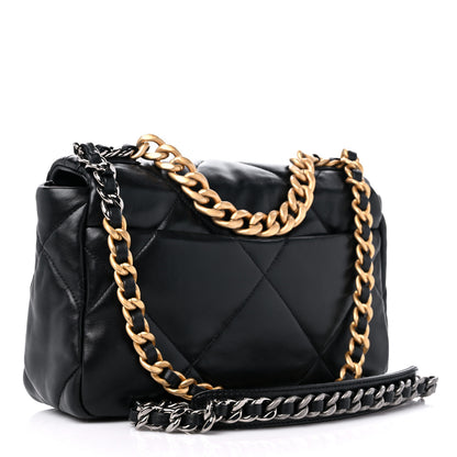 Chanel Lambskin Quilted Medium Chanel 19 Flap Black 3 of 9