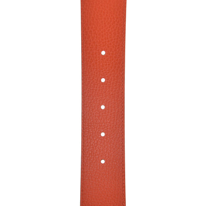 Gucci Calfskin 1973 Reversible Belt 90 36 Orange Black 5 of 6