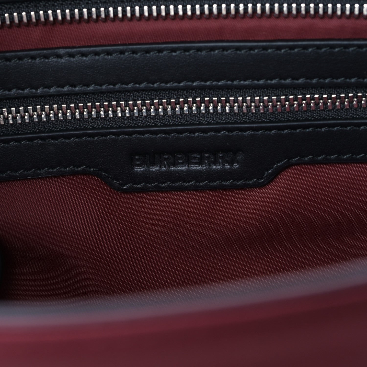 Burberry Nylon Logo Small Ardwell Tote Dark Red 7 of 9