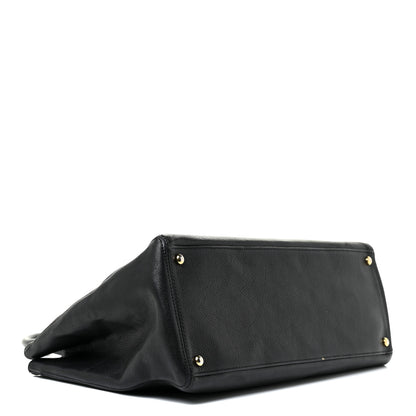 Chanel Calfskin Cerf Executive Shopper Tote Black 4 of 27