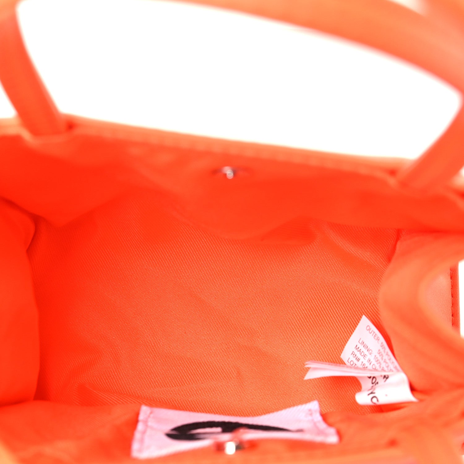 Telfar Vegan Leather Small Shopping Bag Orange 5 of 8
