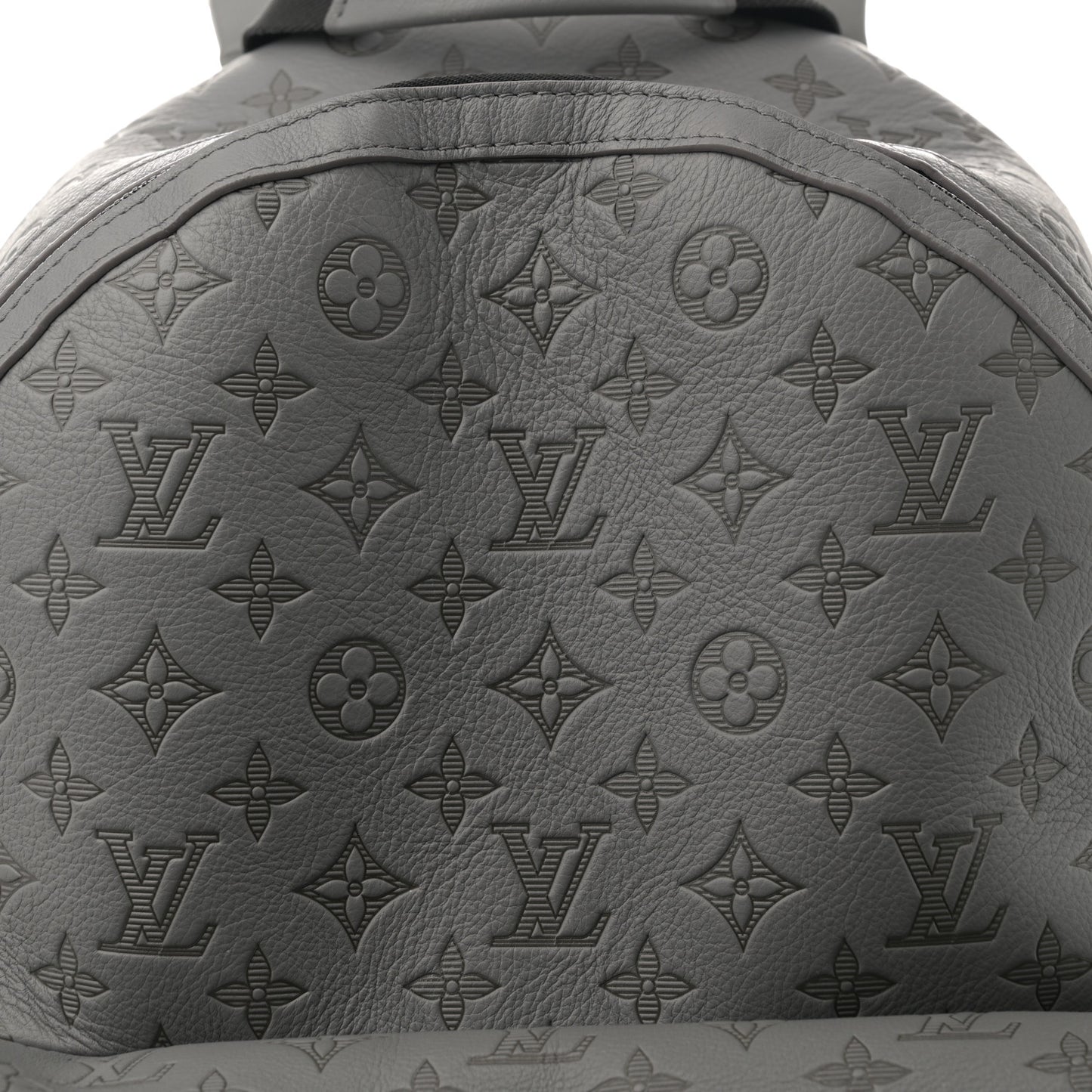 Calfskin Monogram Shadow Discovery Backpack Anthracite Gray