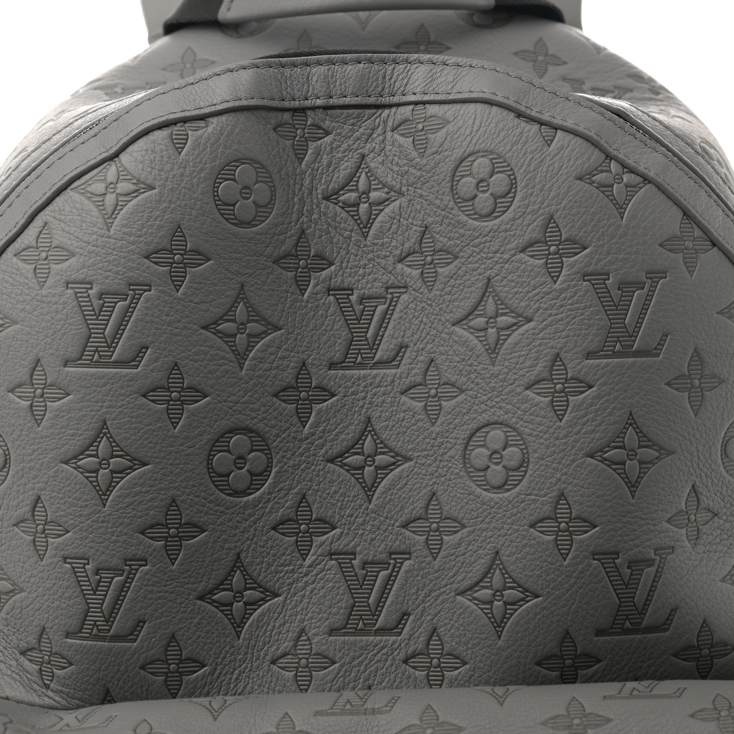 Louis Vuitton Calfskin Monogram Shadow Discovery Backpack Anthracite Gray 7 of 11