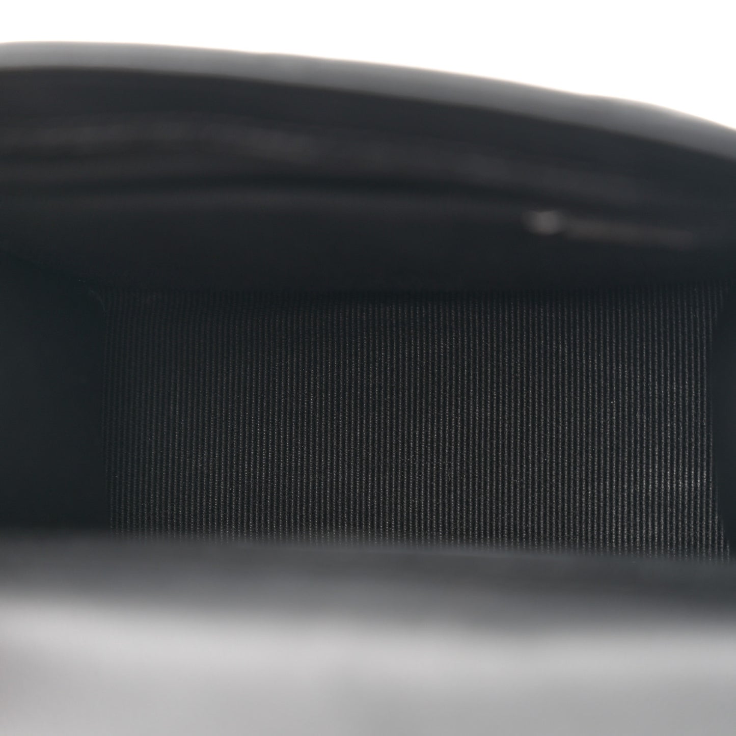 Lambskin Quilted Top Handle Flap Clutch With Chain Black