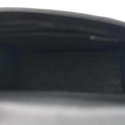 Chanel Lambskin Quilted Top Handle Flap Clutch With Chain Black 5 of 11