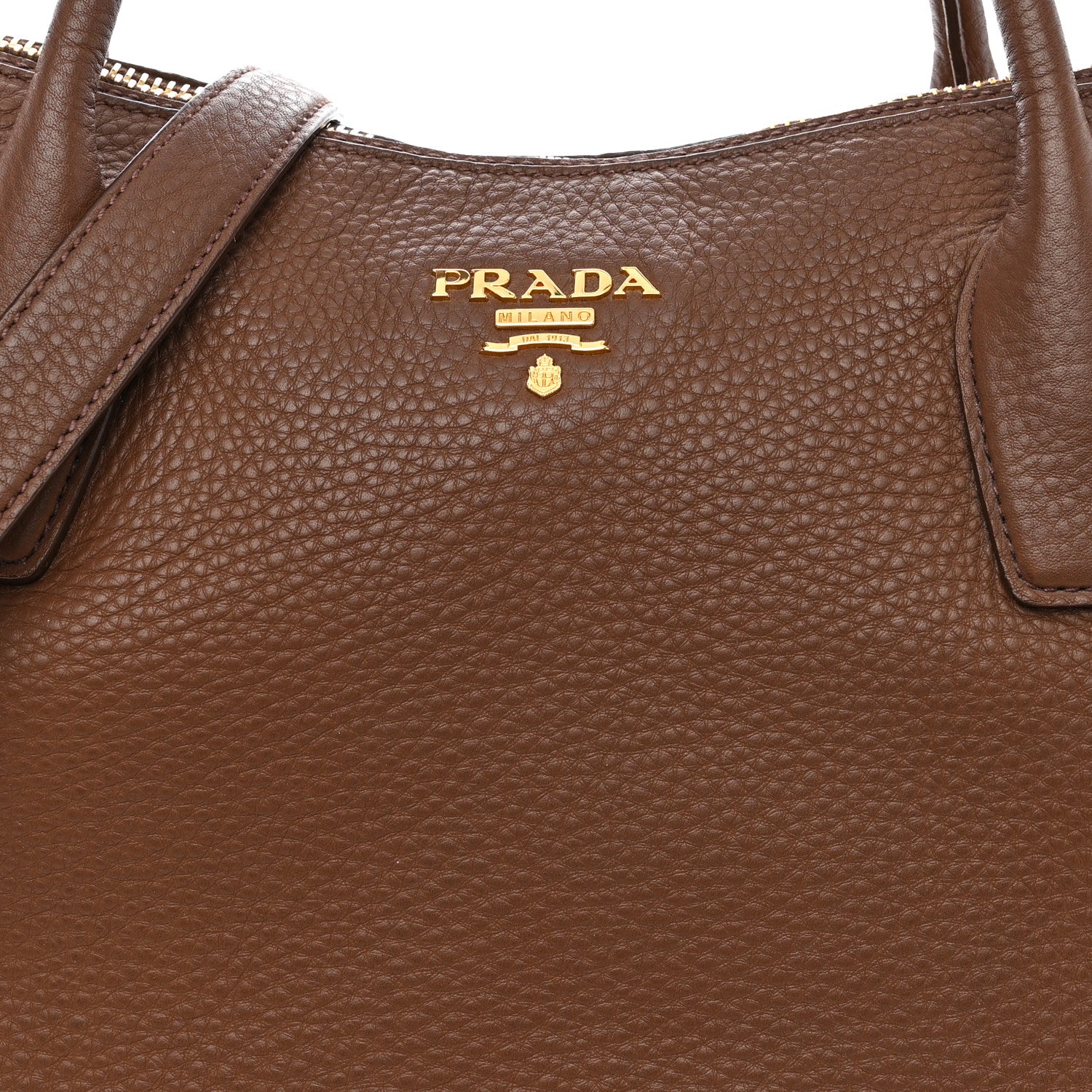 Prada Vitello Daino Shoulder Bag Tabacco 10 of 13