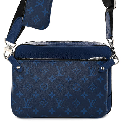 Louis Vuitton Taigarama Trio Messenger Cobalt 8 of 10
