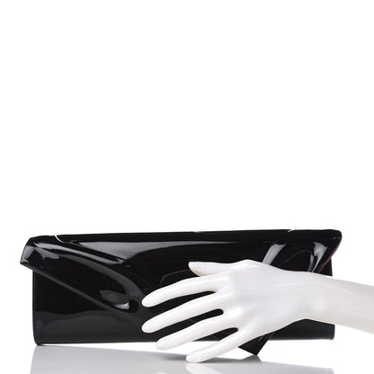 Christian Louboutin Patent So Kate Baguette Clutch Black 2 of 8