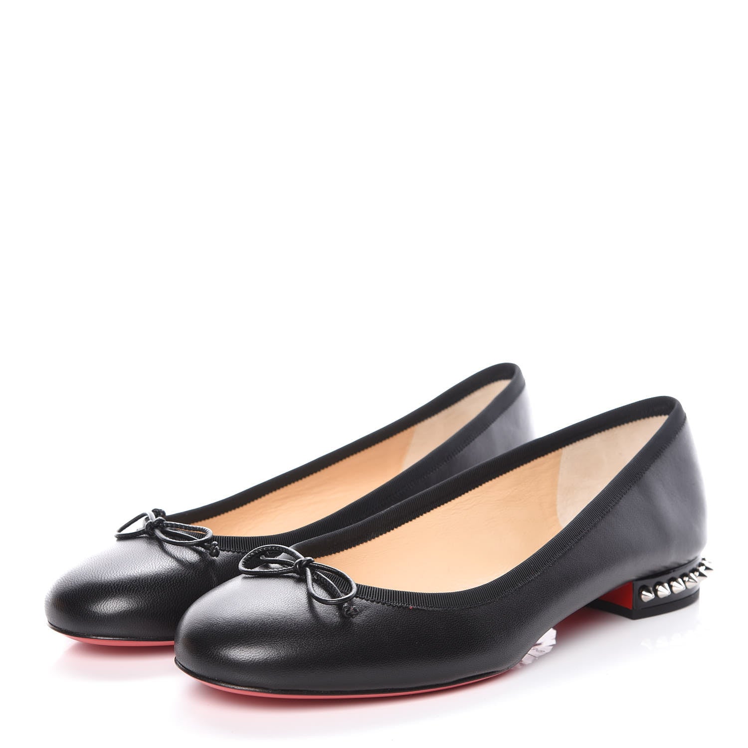 Christian Louboutin Shiny Nappa La Massine Flats 39 Black 3 of 9