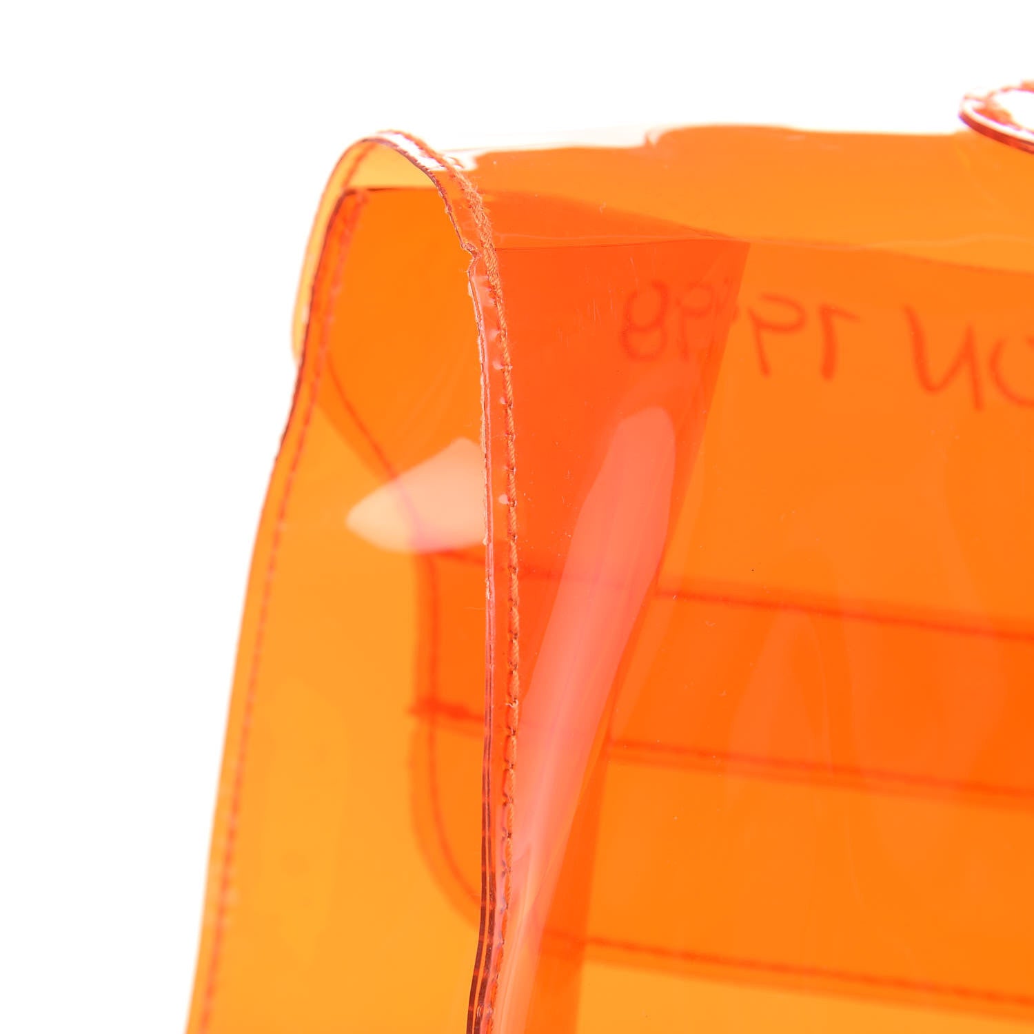 Hermes Vinyl Souvenir De L'Exposition Kelly Orange 10 of 13