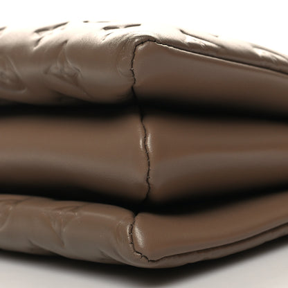 Louis Vuitton Lambskin Embossed Monogram Coussin PM Taupe 11 of 12